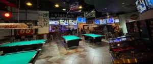 Pool tables and pinball machines at Carpool Ballston